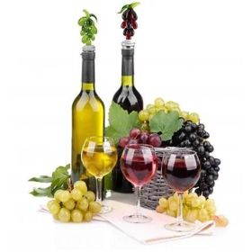 Hearty Wines Pair Of Wine Stoppers For Wine Lovers