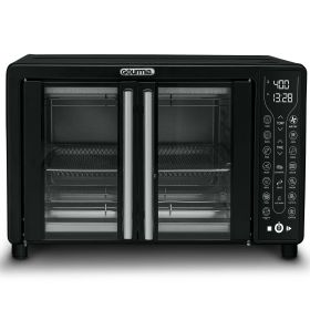 Gourmia Digital French Door Air Fryer Toaster Oven, Black