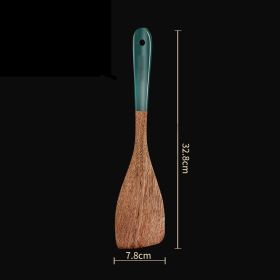 Non-stick Pan High Temperature Resistance Household Wood Spatula (Option: Oblique Shovel-Door Frame)