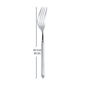 304 Stainless Steel Knife, Fork And Spoon Set (Option: Original Color Dinner Fork)