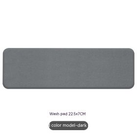 Natural Diatom Mud Hydrophilic Pad Simple Washstand Storage Pad (Option: Dark Gray Toiletries Mat)