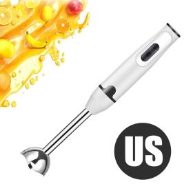 Hand Stick Handheld Immersion Blender Food Food Complementary Cooking Stick Grinder Electric Machine Vegetable Mixer (Color: White Us Plug, Ships From: China)