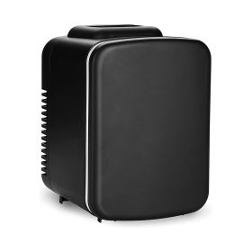 Mini Portable Compact Storage Small Fridge (Color: Black, Capacity: 4 Liters)