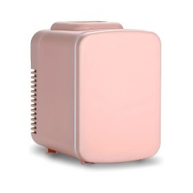 Mini Portable Compact Storage Small Fridge (Color: Pink, Capacity: 4 Liters)