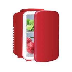 Mini Portable Compact Storage Small Fridge (Color: Red, Capacity: 4 Liters)